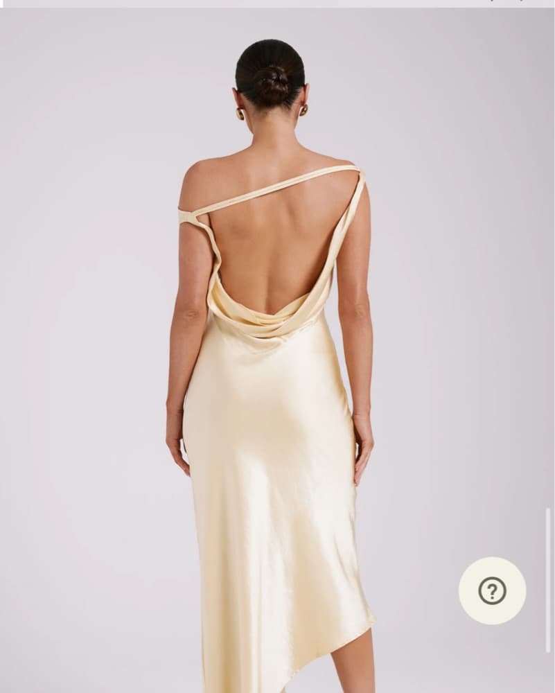 Meshki Butter Yellow Backless Dress - Image 2