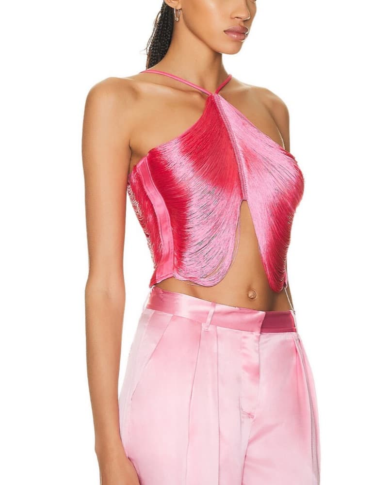 Cult Gaia Quella Top In Sangria - Image 4