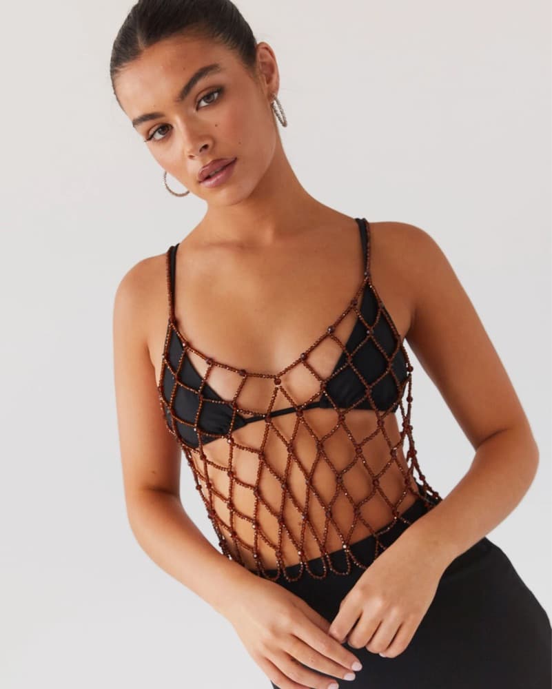 Peppermayo Thessa Beaded Vest Top - Image 6