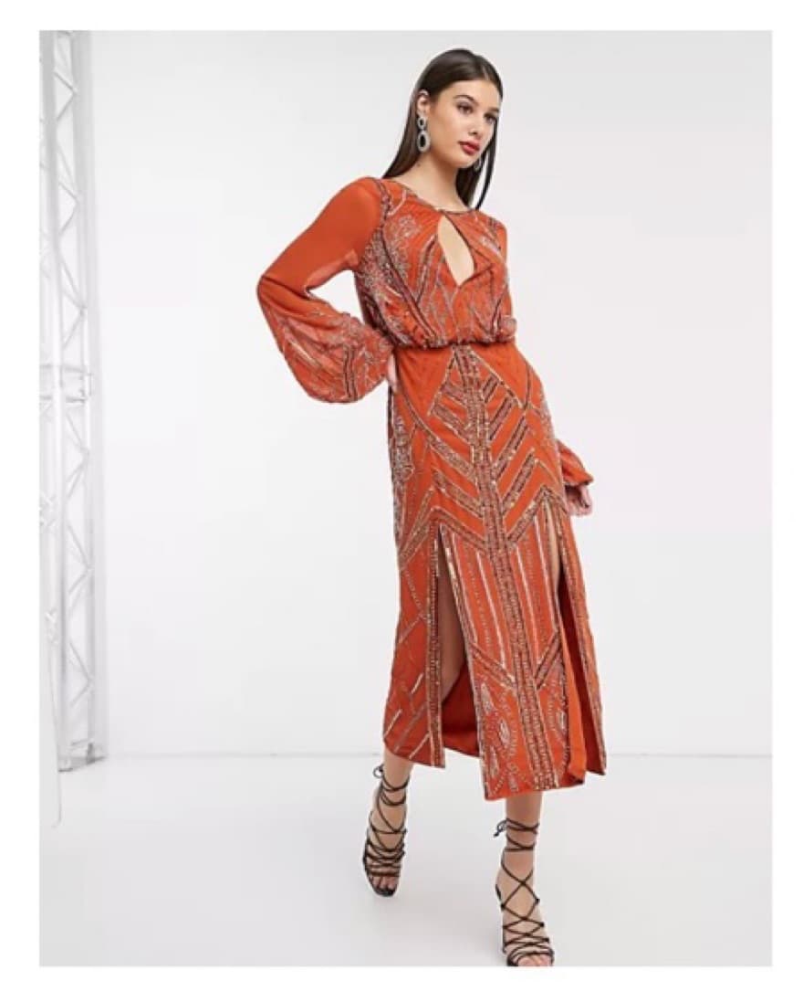 ASOS Backless Embellished Dress - Image 1