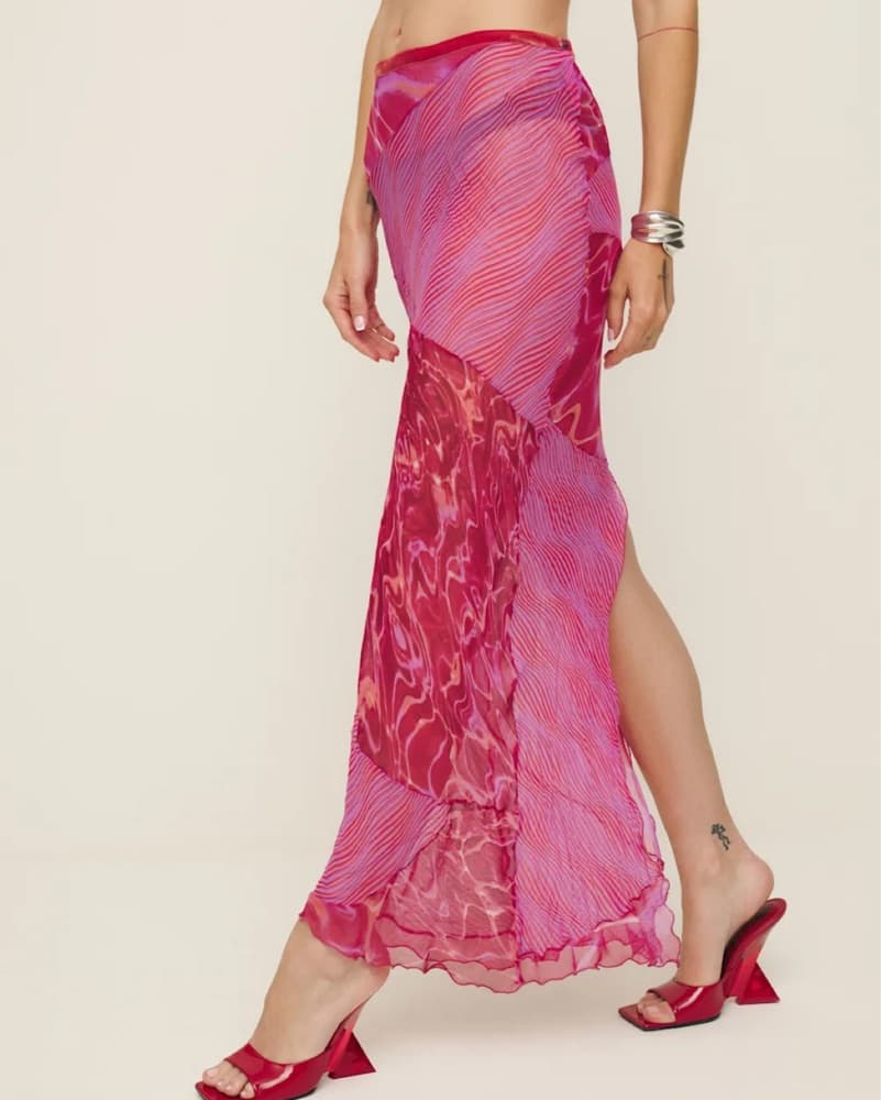 Vintage Cavalli Sheer Skirt in Pink - Image 2