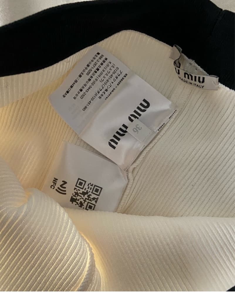 Miu Miu Ribbed Knitted shorts  - Image 3