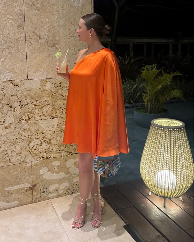 REVOLVE Barbara Mini Dress In Tangerine - Image 2