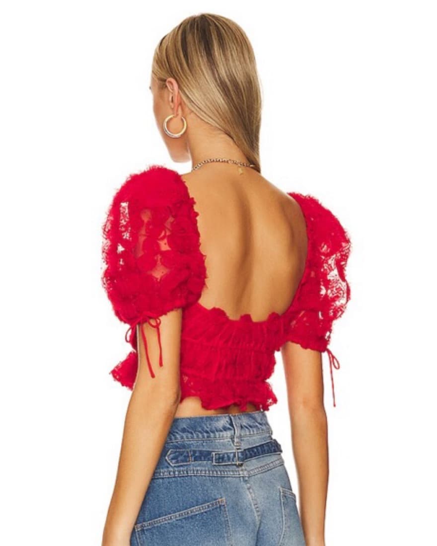 Red For Love And Lemons Top - Image 1
