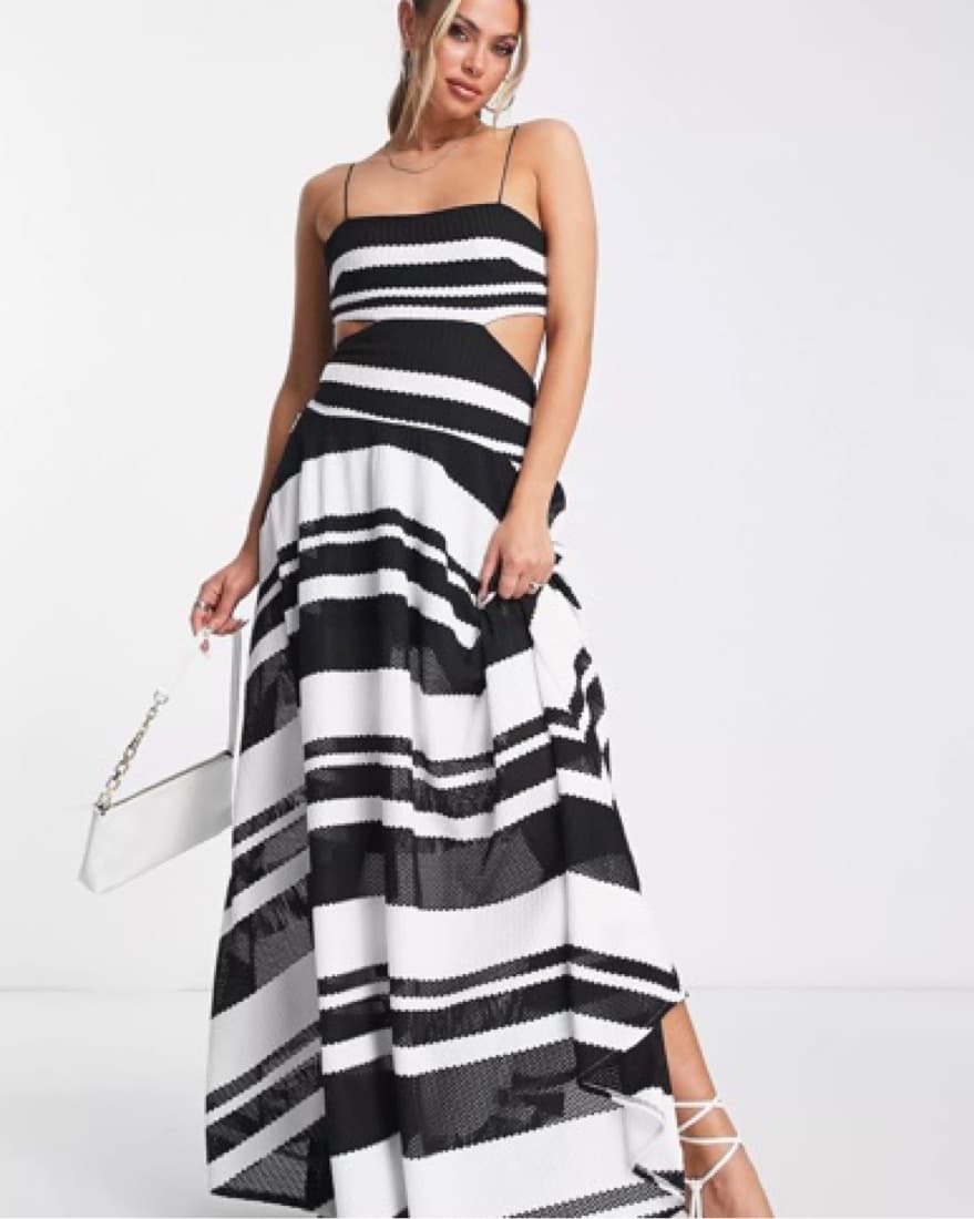 Asos Black and white Dress - Image 1