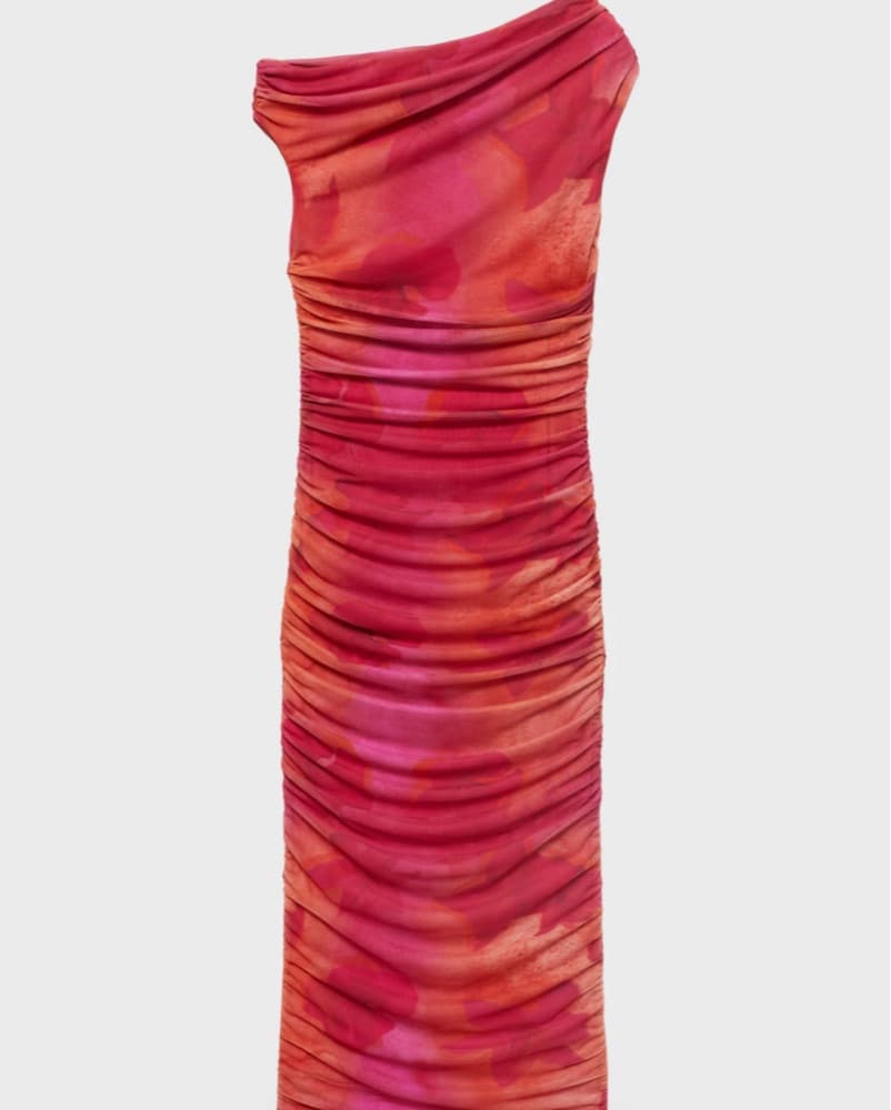 Vibrant Ombré Midi Dress - Image 3