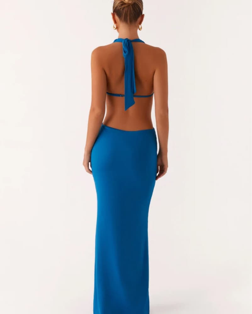Pepper Mayo Deep-V Maxi Dress - Image 3
