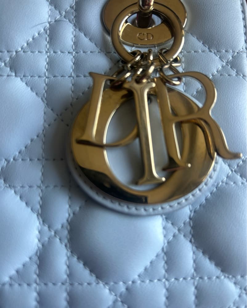 Lady Dior Purse - Shirt blue - Image 2