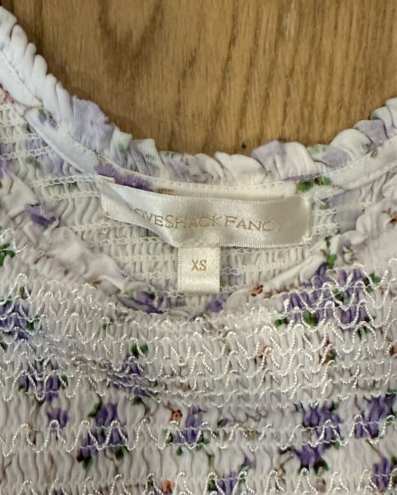 LoveShackFancy Dovi Top In Dusty Lavende - Image 3