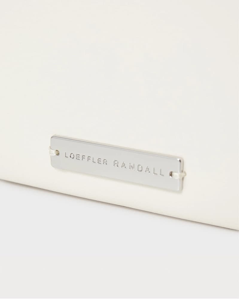 Loeffler Randall White Studded Flap Bag - Image 4