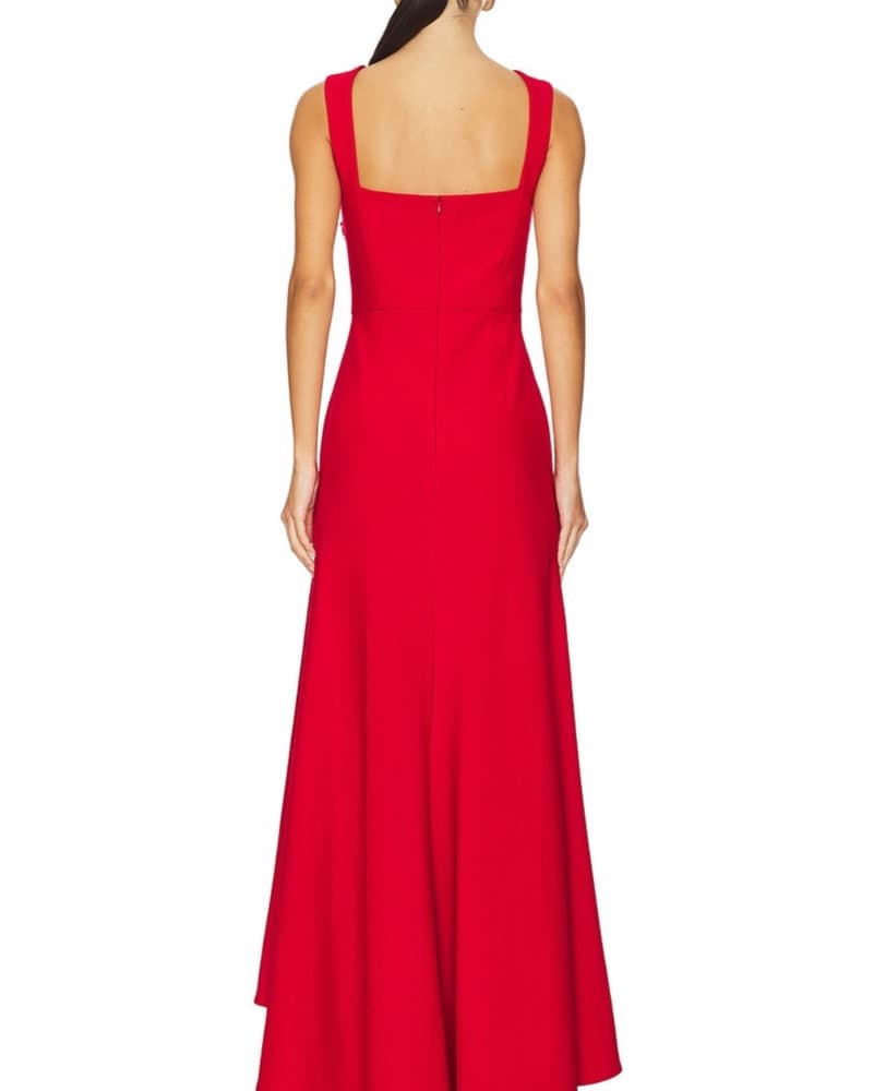 Elegant Red Gown - Image 2