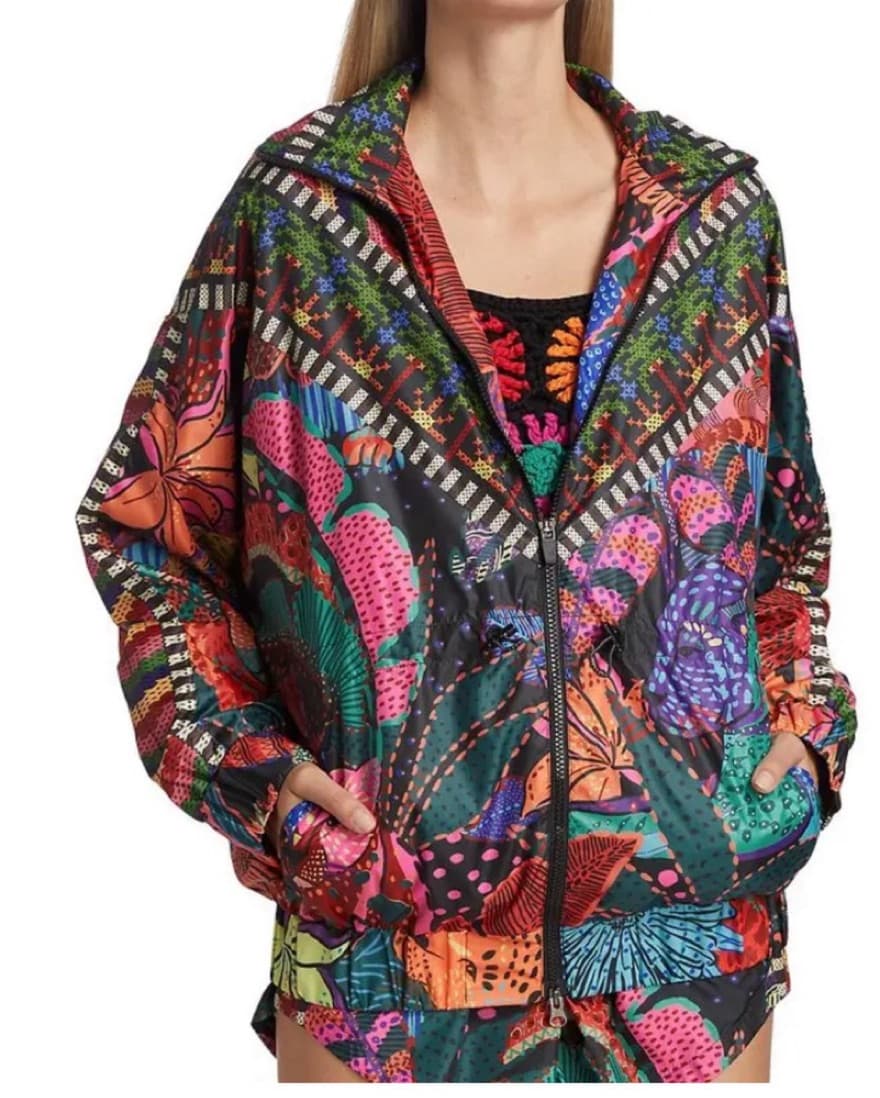 Farm Rio Black Cool Windbreaker - Image 1