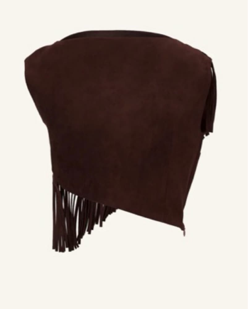 Fringe Suede Top - Image 3