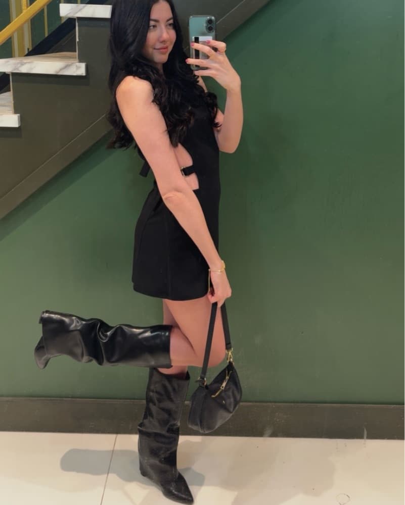 Black Mini Dress - Image 2