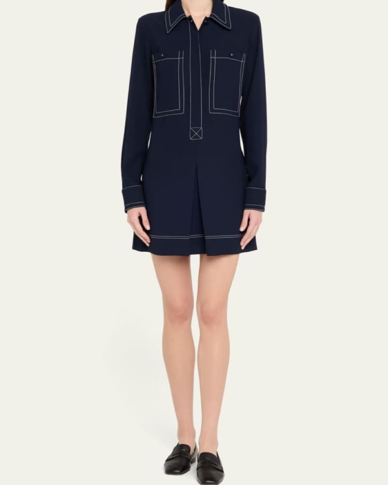 Veronica Beard Navy Dress - Image 3