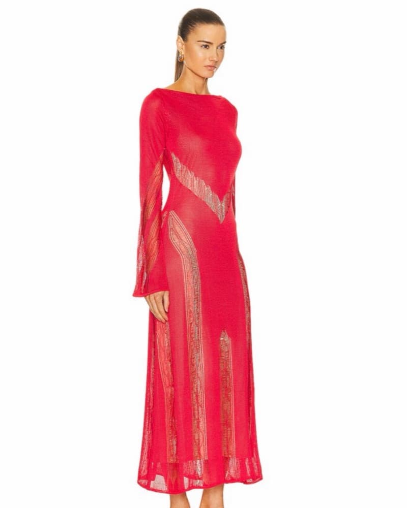 Cult Gaia Kennon Midi Knit Dress - Image 2