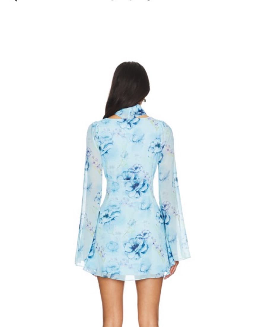 GUIZIO Blue Mini Dress - Image 3