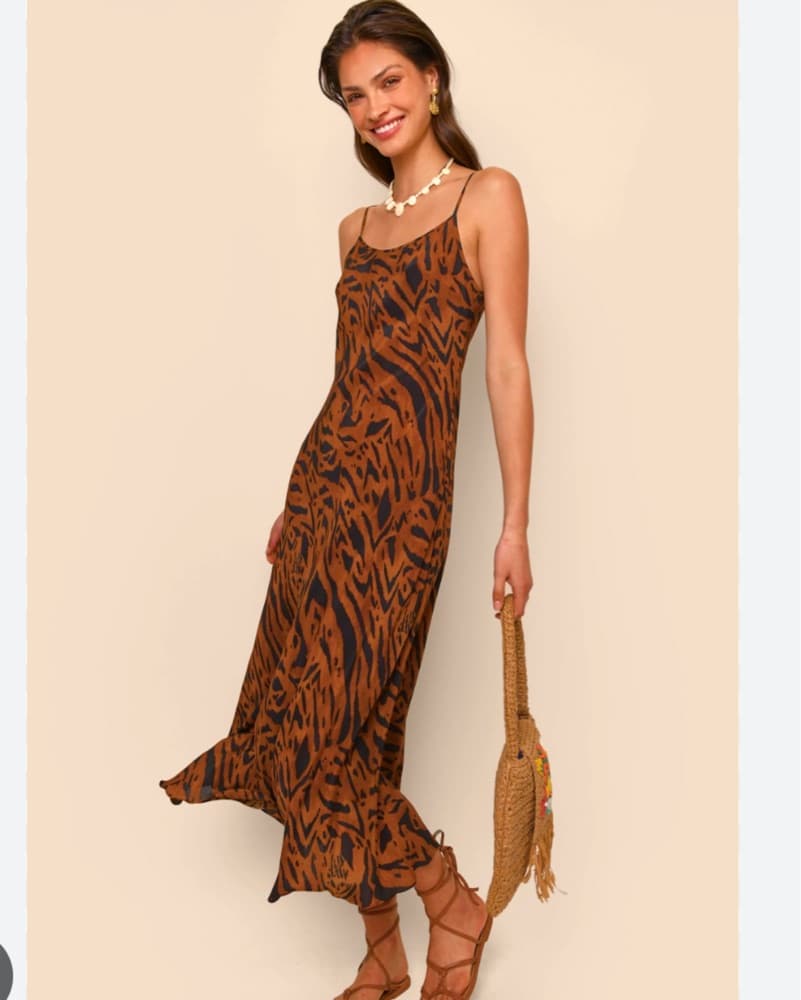 Rixo Tiger Print Dress - Image 2