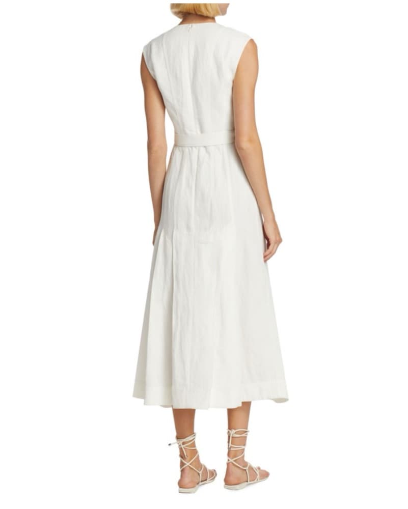 Acler Flaxton Belted Linen Cotton Dress - Image 2