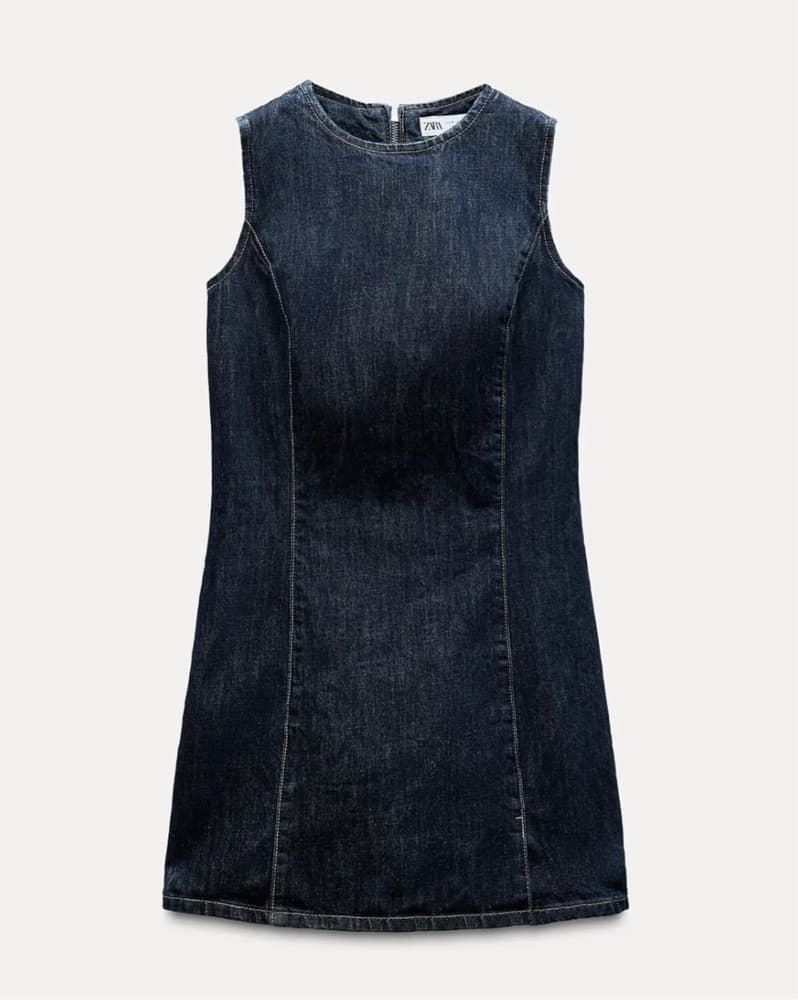 Zara Denim Mini Dress - Image 1