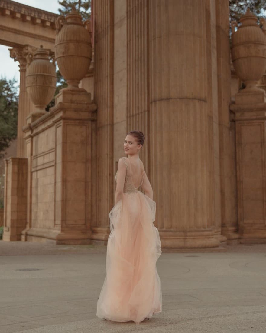Stunning Pink Gown - Image 2