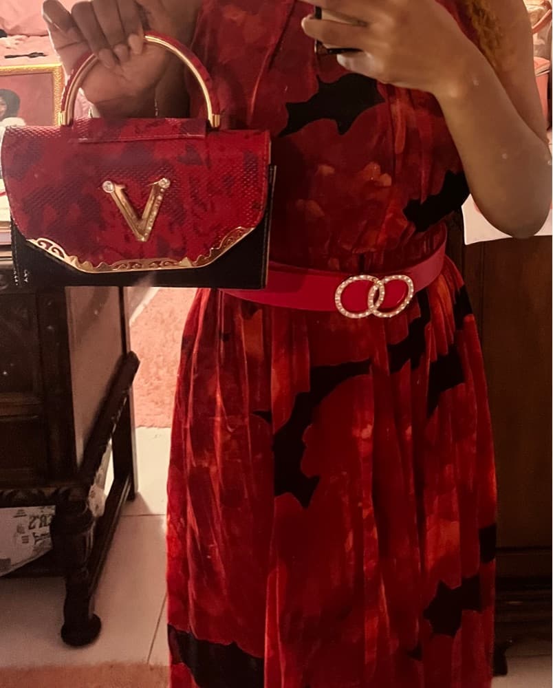 Red & Black Iridescent Mini Bag - Image 3
