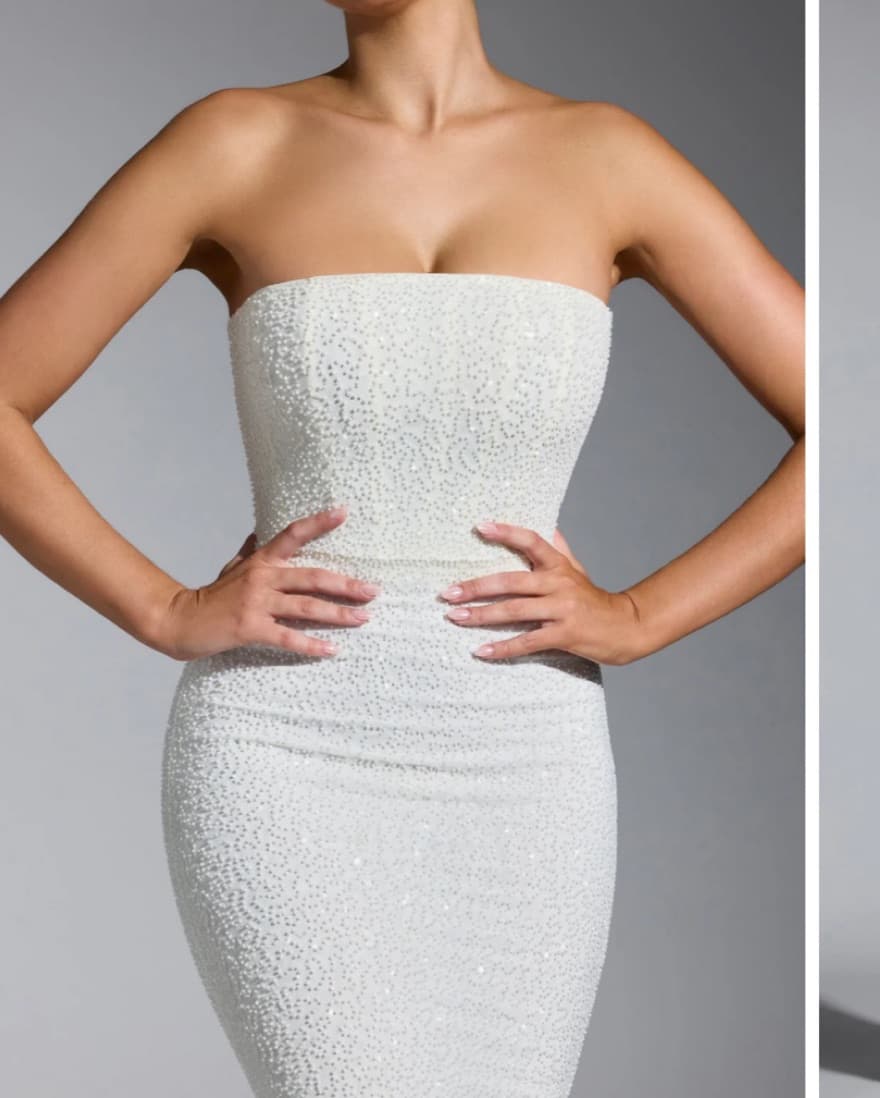 OhPolly Embellished White dress - Image 3