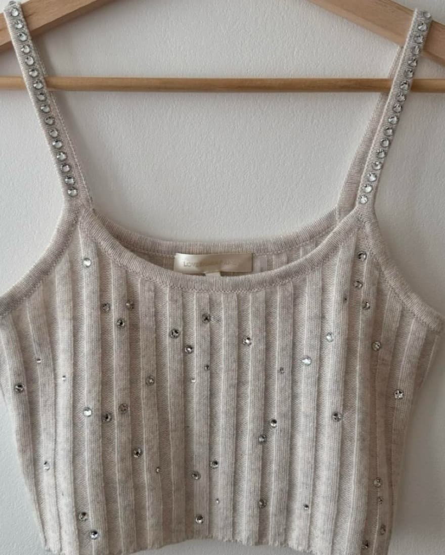 LoveShackFancy Celmira Crop Top - Image 1