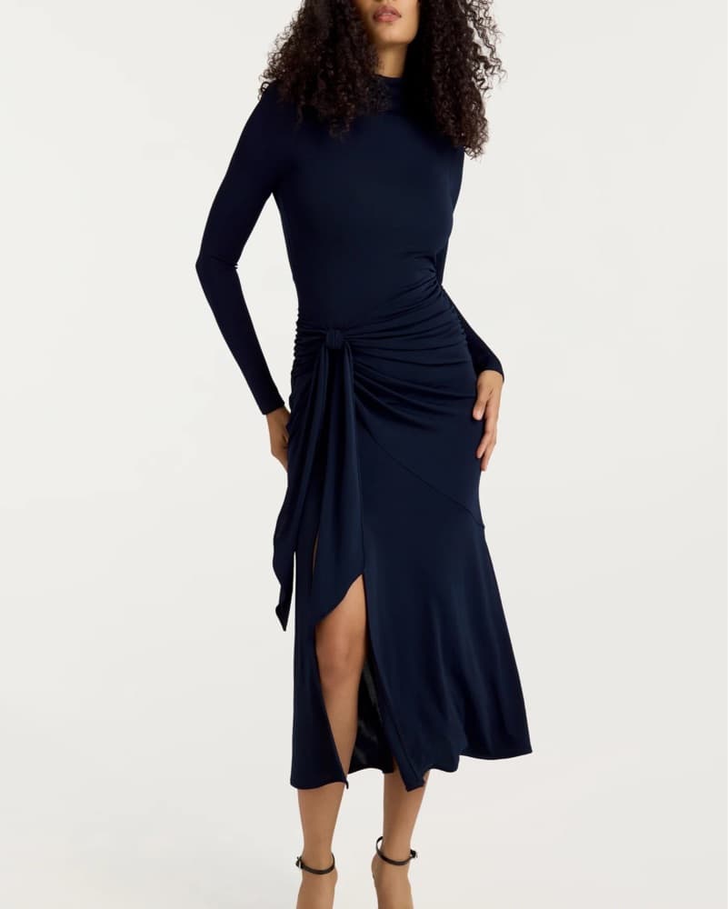 Cinq à Sept Johnson Navy Blue Midi Dress - Image 2