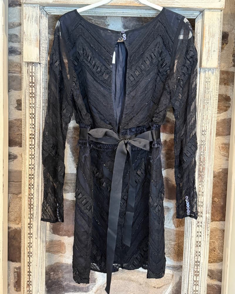 Lace and Beaded Cocktail Dress - Image 2