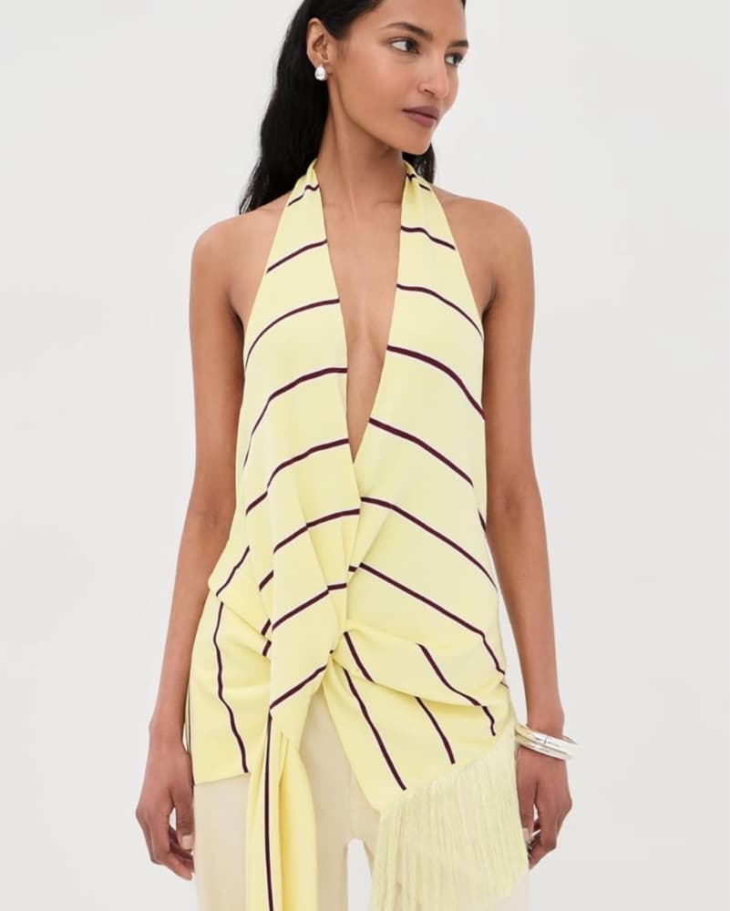 3.1 Phillip Lim Draped Halter Top - Image 3
