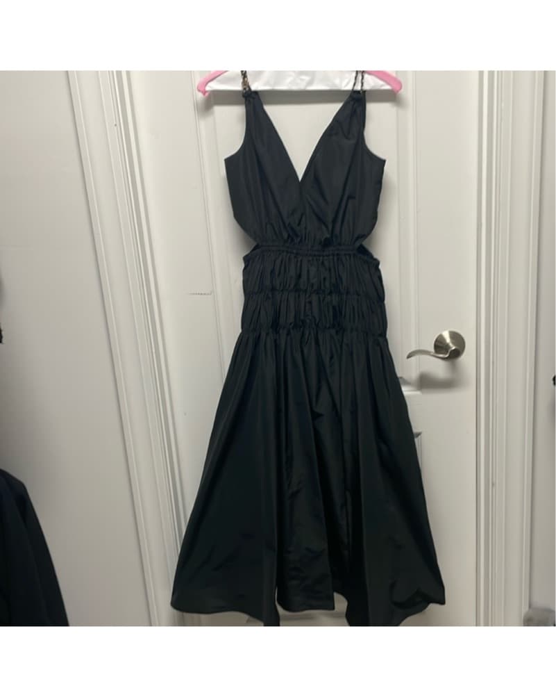 Maje Black Midi Dress - Image 2