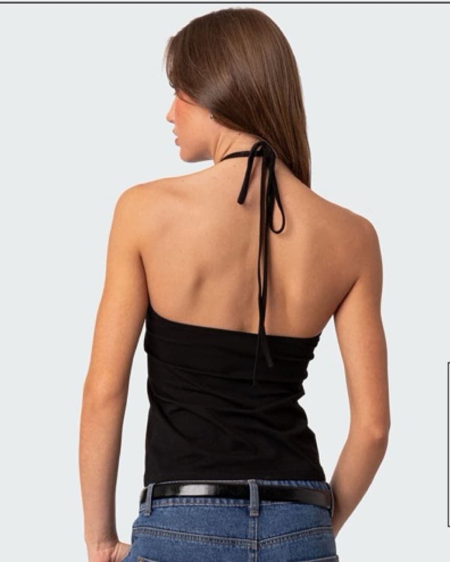 WYLDER TIE BACK HALTER TOP  - Image 2