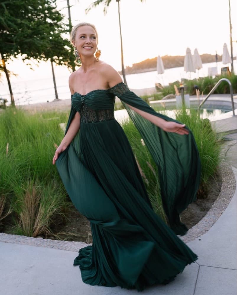 Terani Couture Green Gown - Image 4