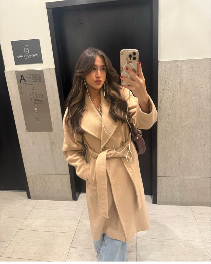 Club monaco tan Trench Coat - Image 2