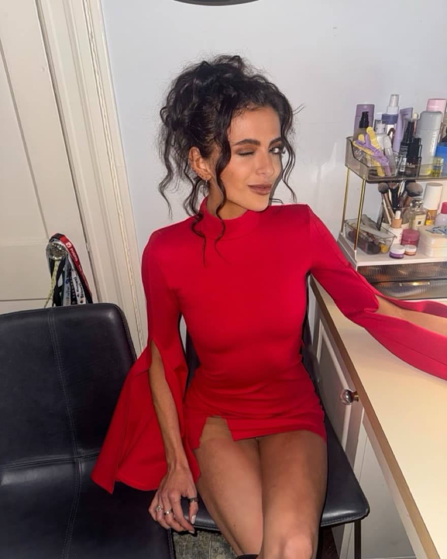 Michael costello Gibson Red Dress - Image 2