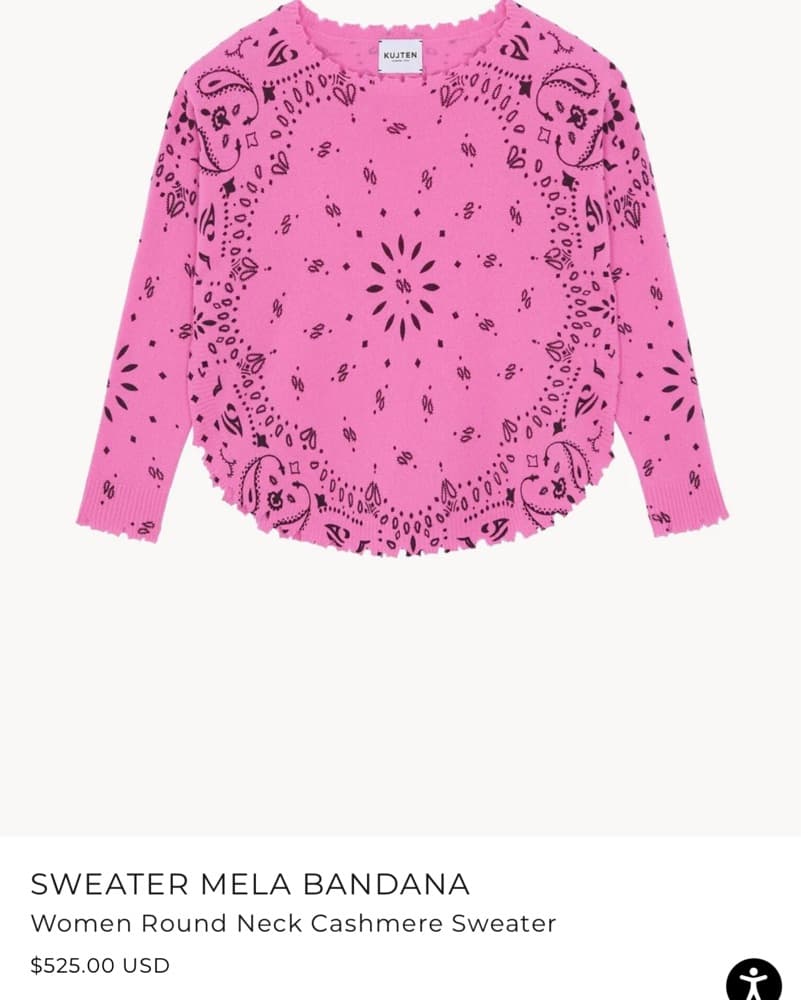 Kujten Mela Bandana Sweater - Image 4
