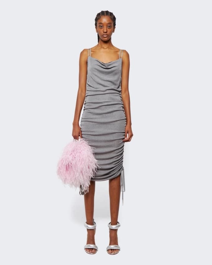 DION LEE - Multirib Drape Mini Dress - Image 1
