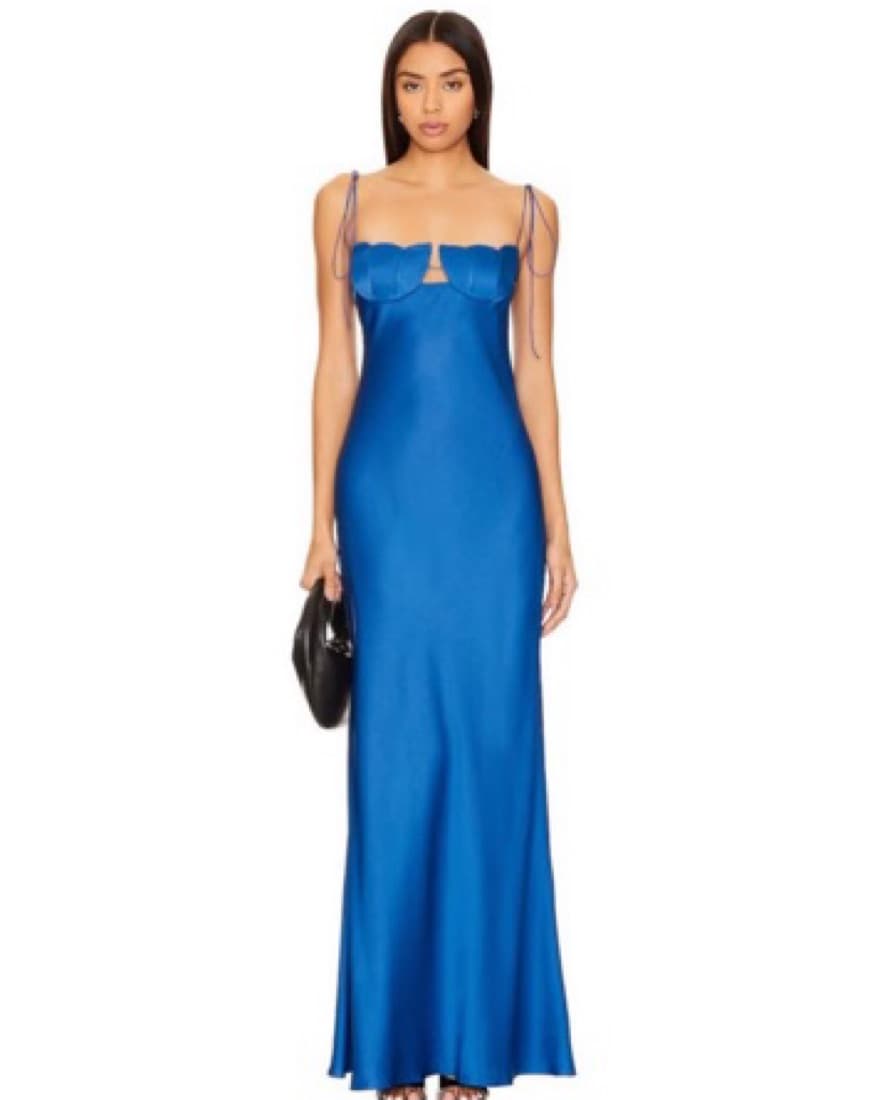 Anna October Tulip Maxi Dress Blue - Image 1