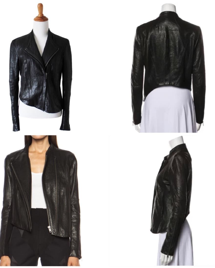Helmut Lang Leather Jacket Moto Biker S - Image 6