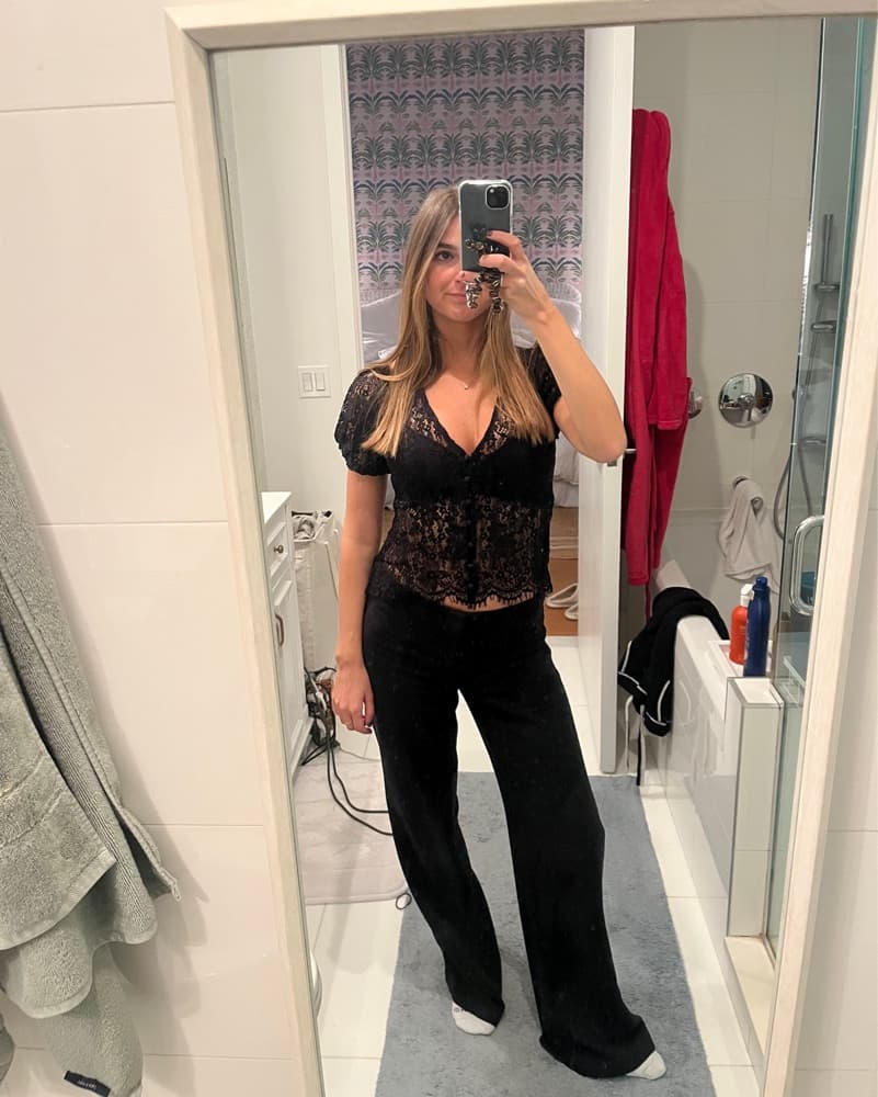 Black Lace Top From Gap - Image 6