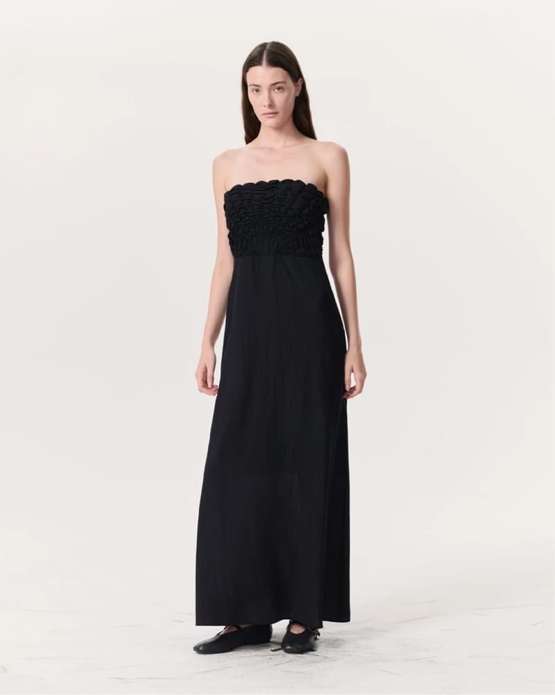 Rag & Bone Catalina Ruched Maxi Dress - Image 1