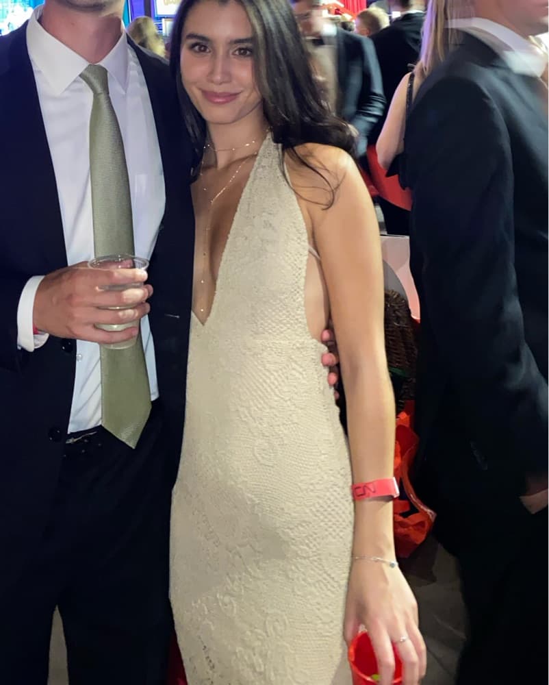 Nightcap - Crochet Halter Maxi Dress - Image 3