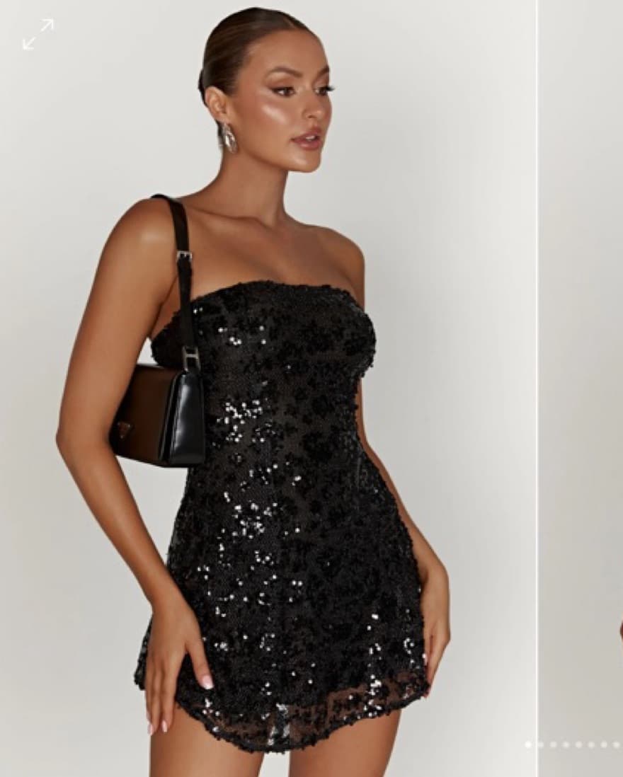 Meshki Everleigh Black Sequin Dress - Image 1