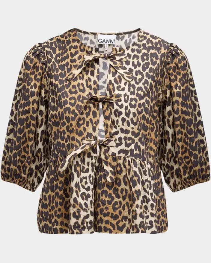 Ganni Leopard blouse  - Image 2