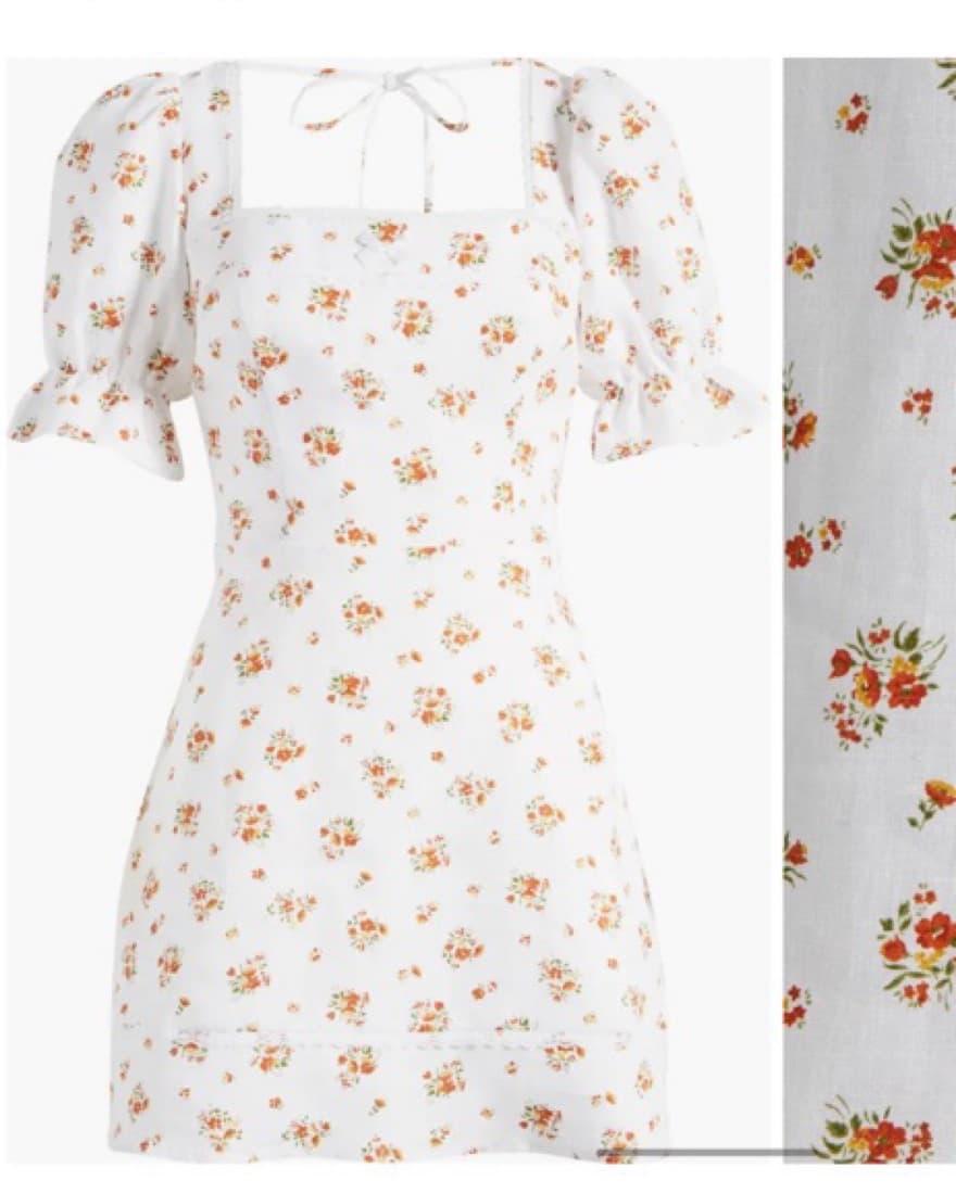 Reformation Evianna Ruffle Floral Mini - Image 2