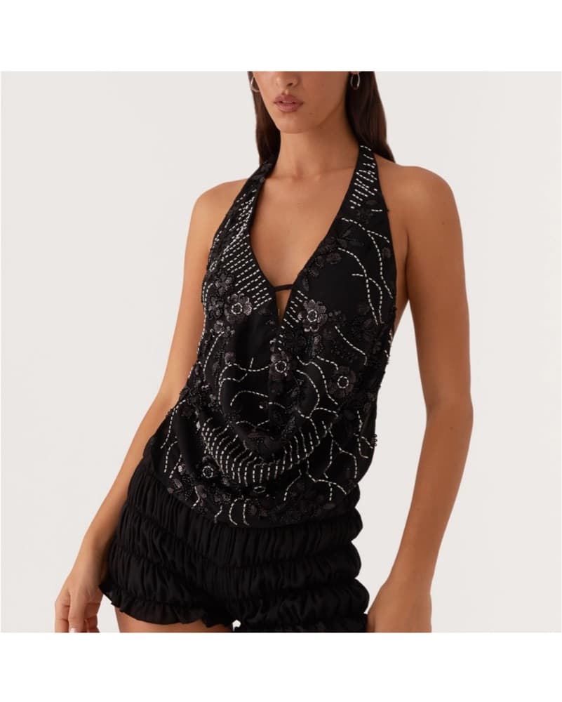 PepperMayo Festival Halter Top - Image 1