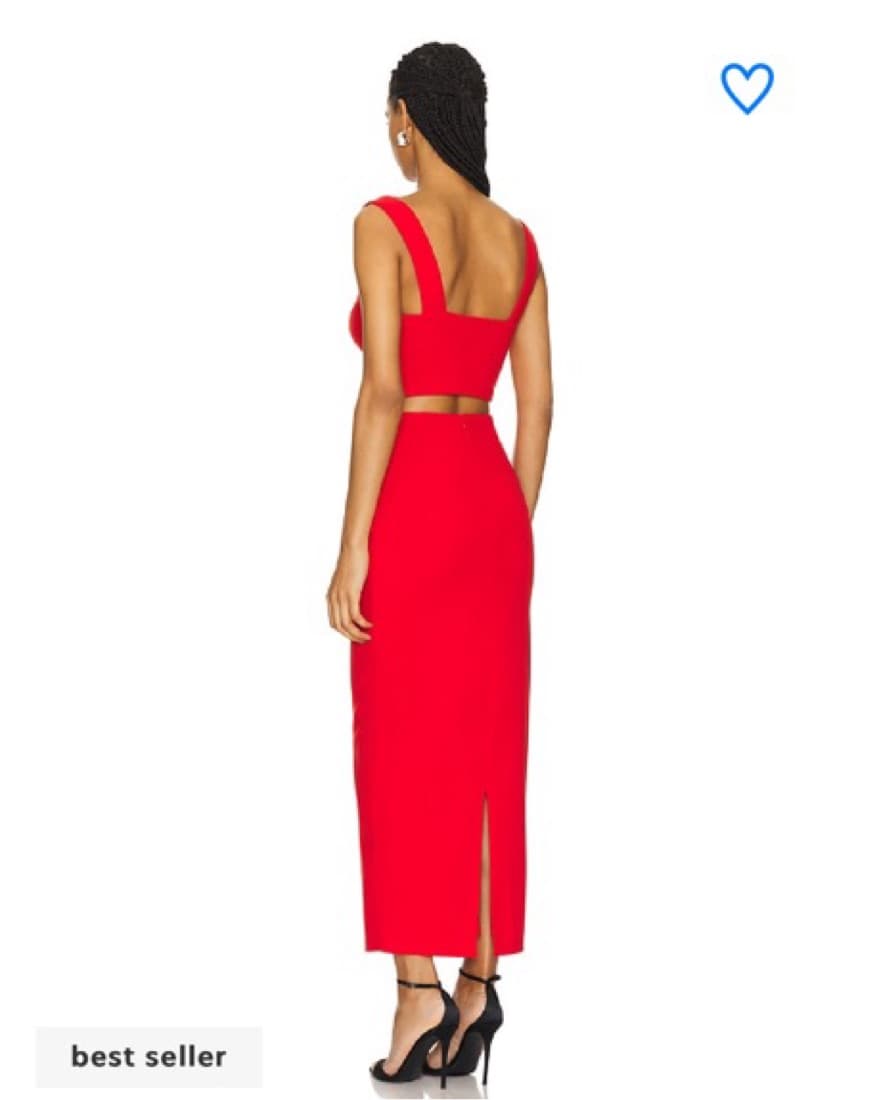 Red Veneda Skirt Set - Image 2