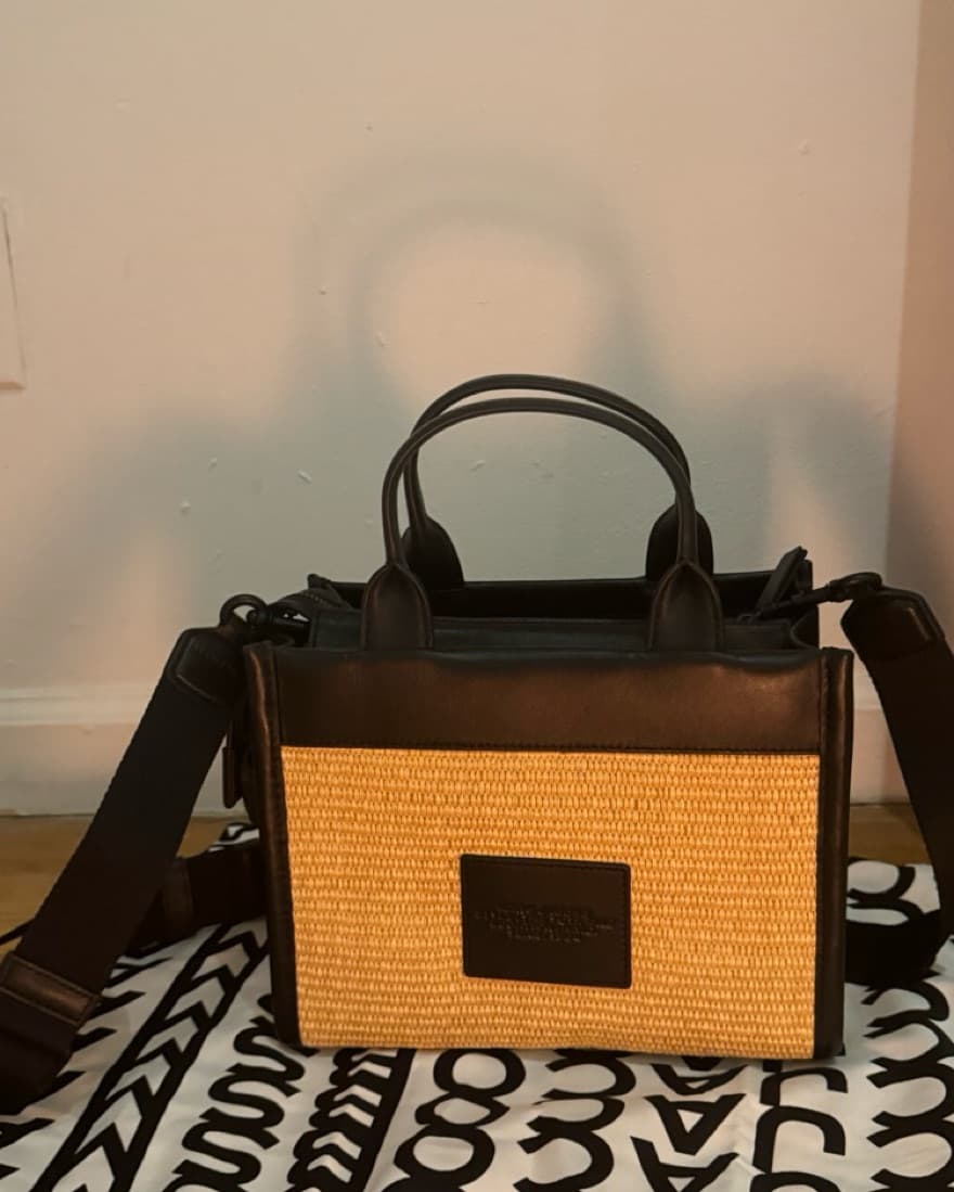 The Woven Raffia Small Tote Bag - Image 5