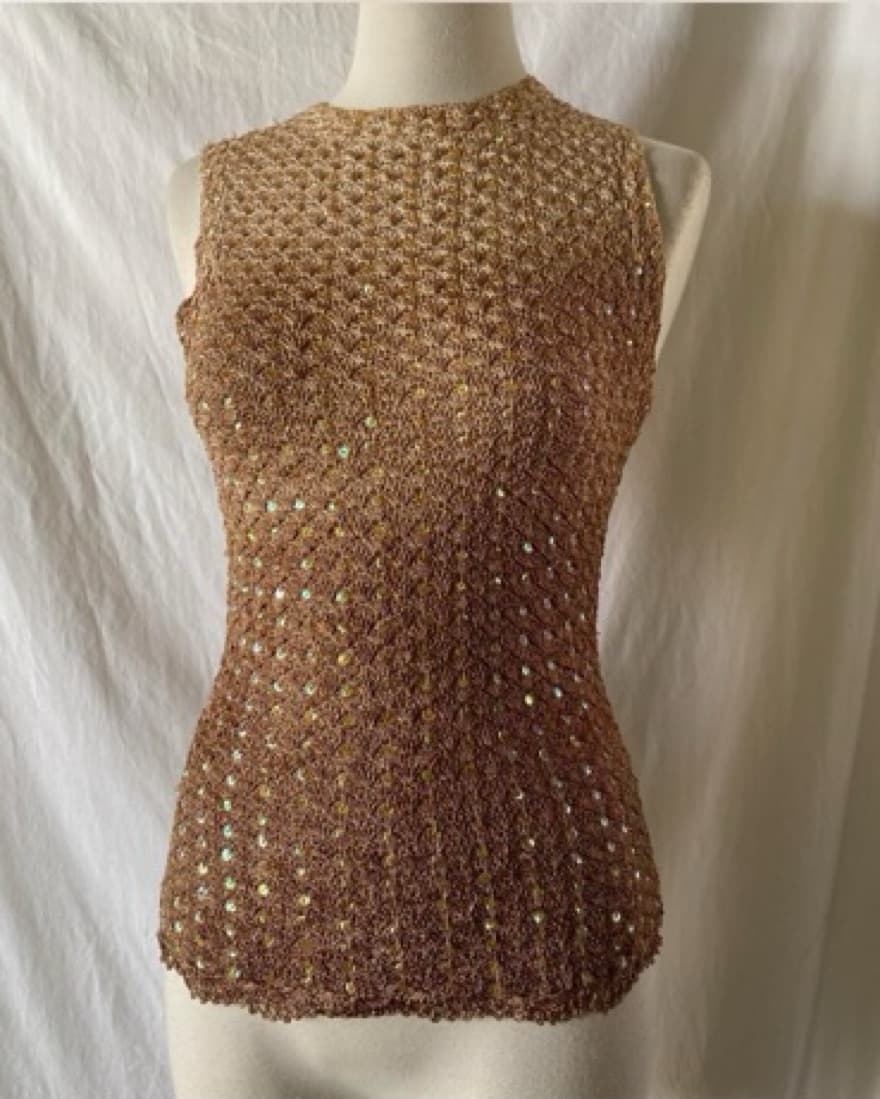 Sequin Brown Top - Image 2